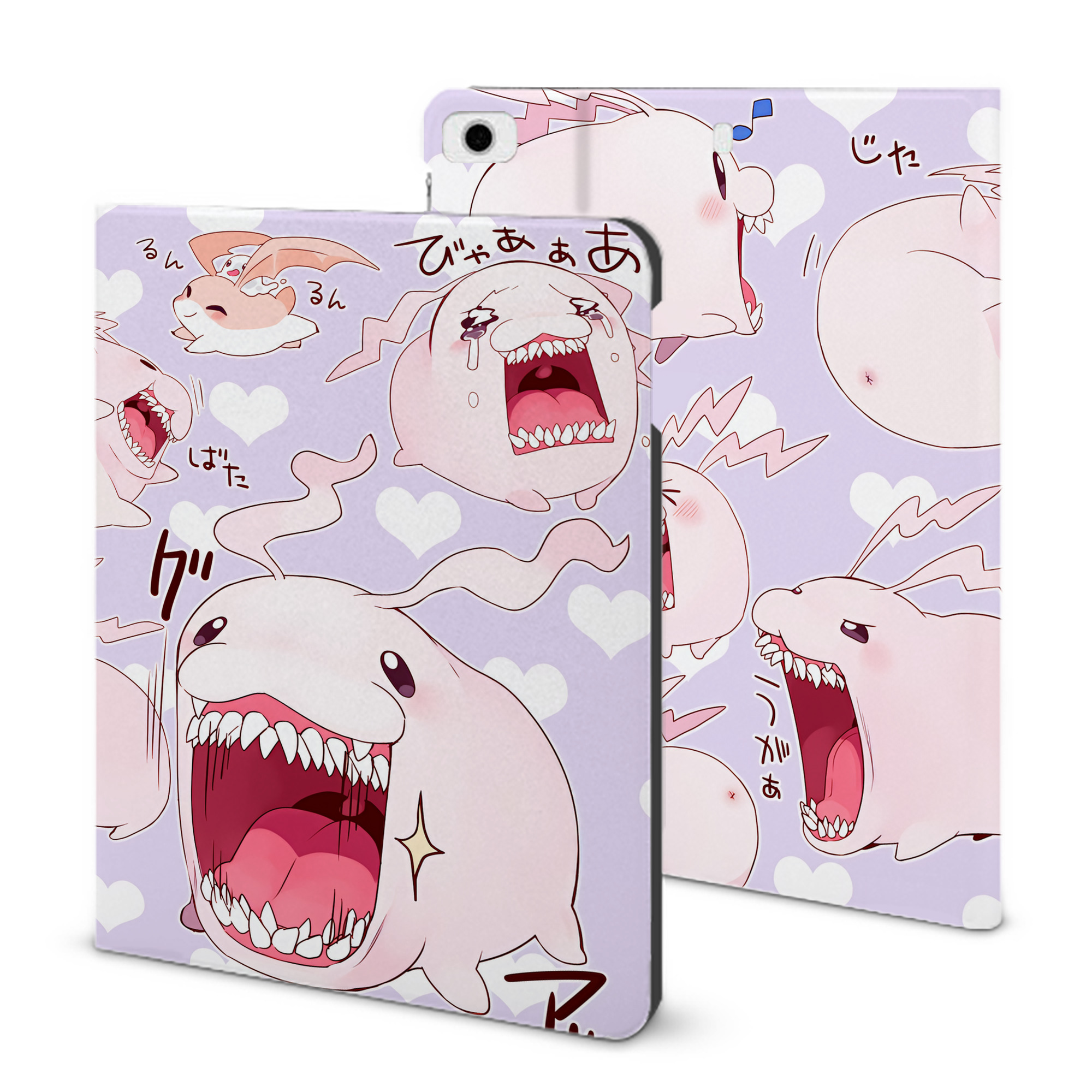 （画像用） Digimon デジタルモンスター/デジモン IPad ケース ブック型 PUレザー TPU 耐衝撃 軽量 薄型 ペン収納なし 全面保護 IPad 各モデル対応